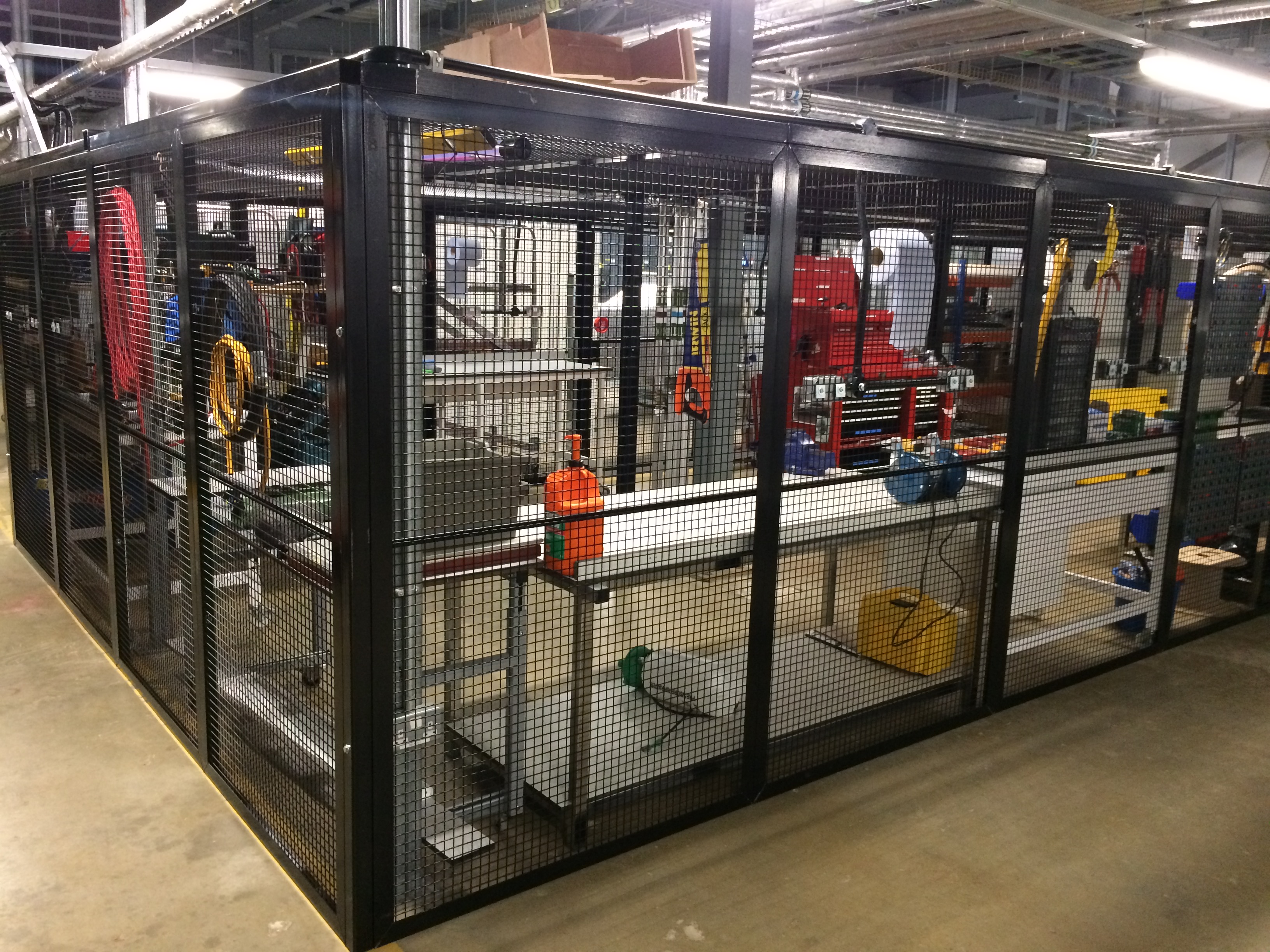 High Security Cage - Lockable Metal Mesh Storage Cage