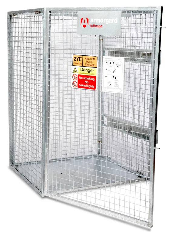 Armorgard Tuffcage folding one piece gas cylinder storage cage - empty