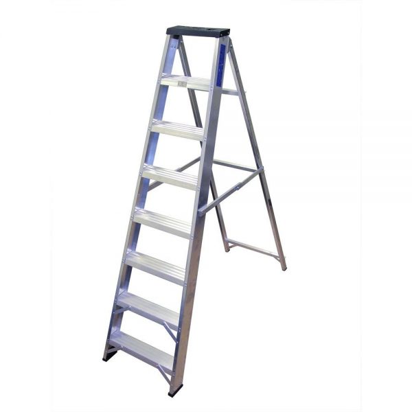 NBSBB8 8 tread read aluminium stepladder with tool tray