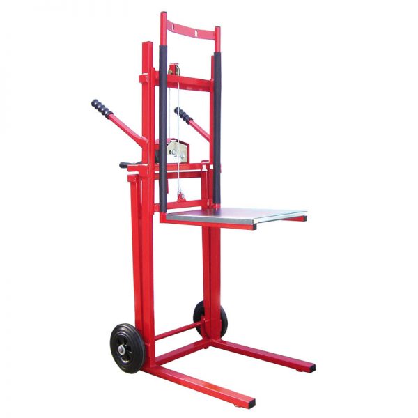 Budget winch lifter with platform