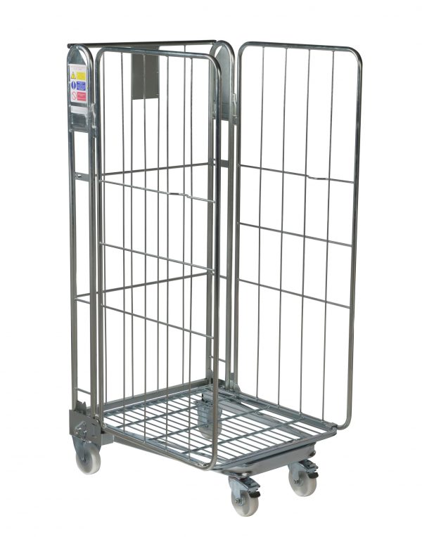 nestable 3 sided roll cage