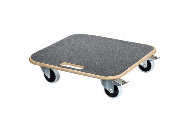 Dolly with grey non marking deck and anti static wheels