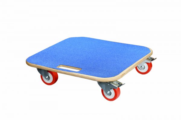 Dolly with Blue anti slip deck and Polyurethane wheels