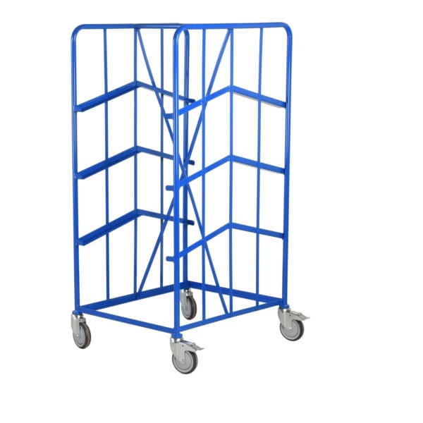 Angled Mobile Tray Racks