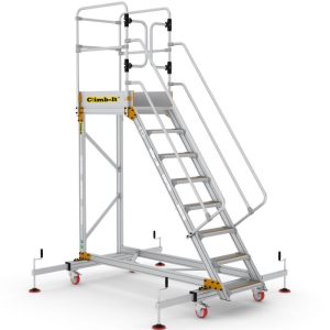 Extra Large Platform Safety Steps with Adjustable Stabilisers